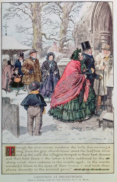 Christmas at Dreamthorpe, from a Drawing Made for 